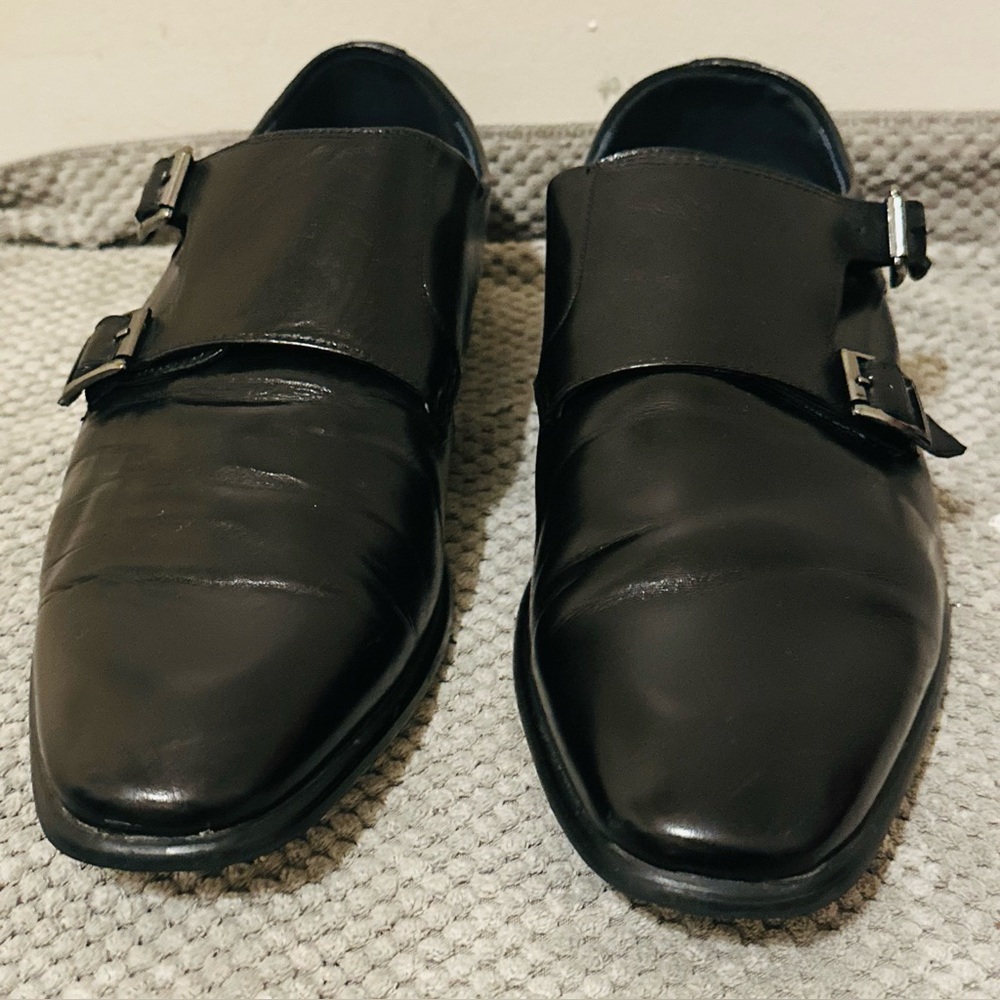 Steve Madden Men's Black Double Monk Strap Dress Shoes Size 11 - Picture 3 of 7